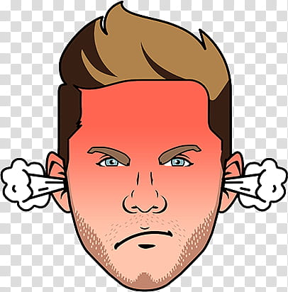 Niallmoji   , niall  Angry red Horan icon transparent background PNG clipart