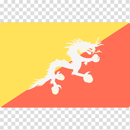 World Logo, Bhutan, Flag Of Bhutan, National Flag, Flags Of The World, Country, Orange, Cartoon transparent background PNG clipart