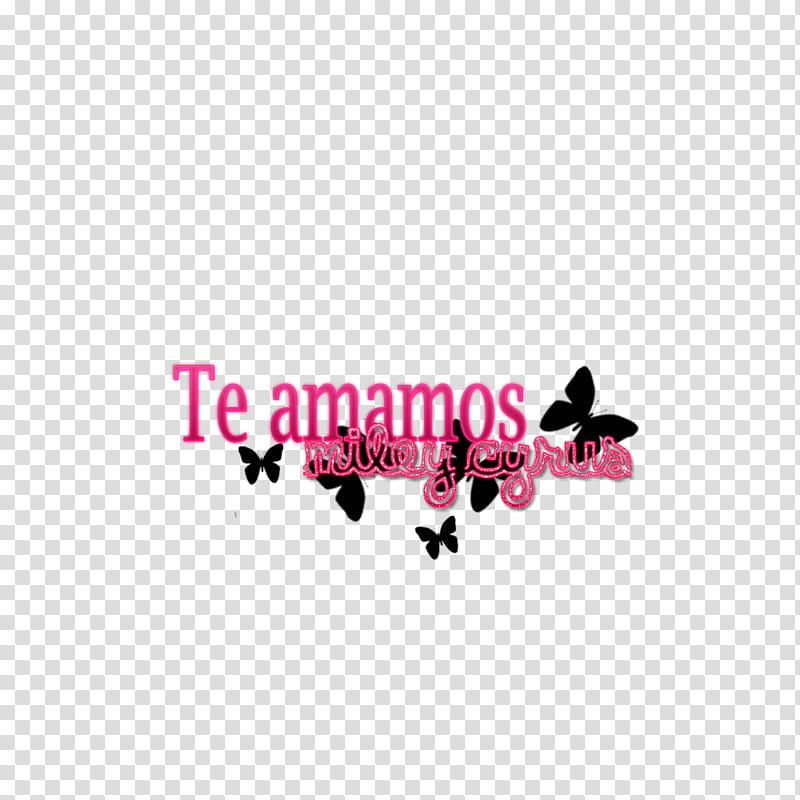 Textos Te amamos Miley Cyrus transparent background PNG clipart