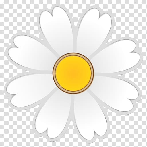 Daisy, Watercolor, Paint, Wet Ink, White, Yellow, Petal, Chamomile transparent background PNG clipart