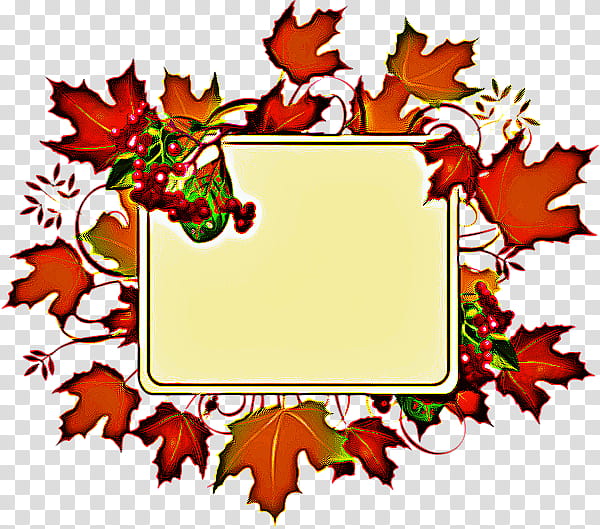 Autumn Leaf Autumn Frame, Autumn Leaf Color, Drawing, Cartoon, Tree, Plant, Frame, Holly transparent background PNG clipart