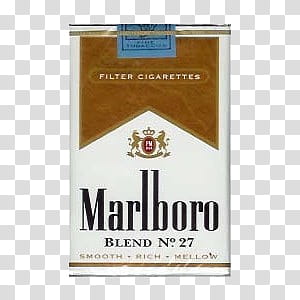 O, Marlboro blend cigarette transparent background PNG clipart