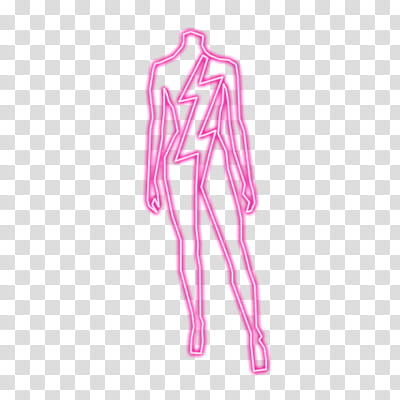 Lights, lighted female body transparent background PNG clipart