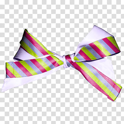 Playful Bows, pink, neon-green, and gray bow transparent background PNG clipart