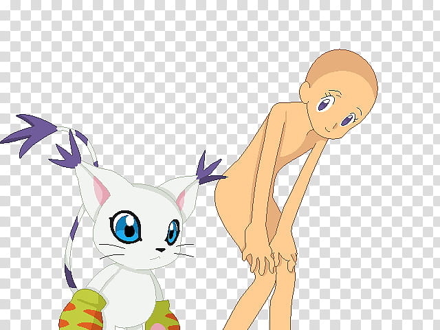 Digimon Base , woman and white cat illustration transparent background PNG clipart