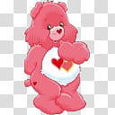 Care Bears V, pink Care Bear character transparent background PNG clipart
