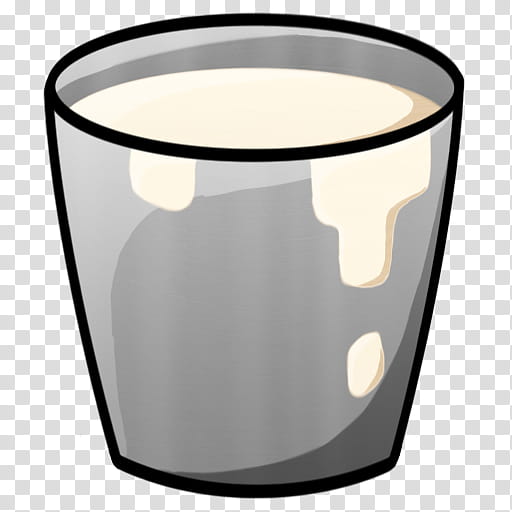 MineCraft Icon  , bucket milk, gray cup transparent background PNG clipart