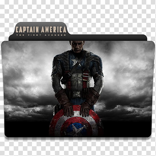 Marvel Universe Movies Folder Icons, Captain America The First Avenger transparent background PNG clipart