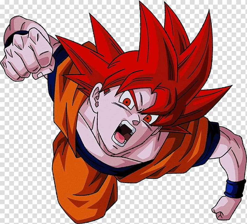 Super Saiyan God Goku Old School transparent background PNG clipart