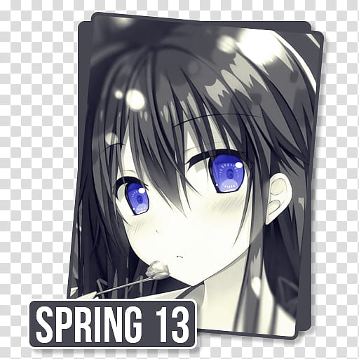 Spring Anime Folder Icon, Yahari Ore no Seishun Wiki artwork transparent  background PNG clipart