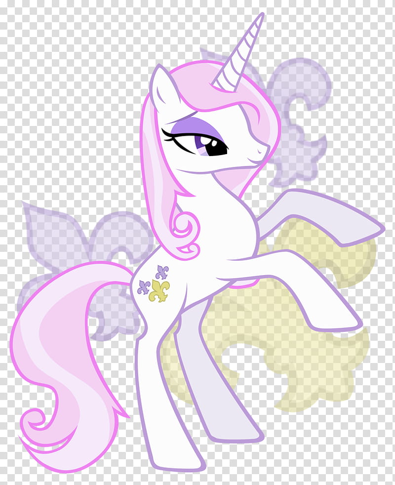 Fleur de Lis, pink and white my little pony illustration transparent background PNG clipart