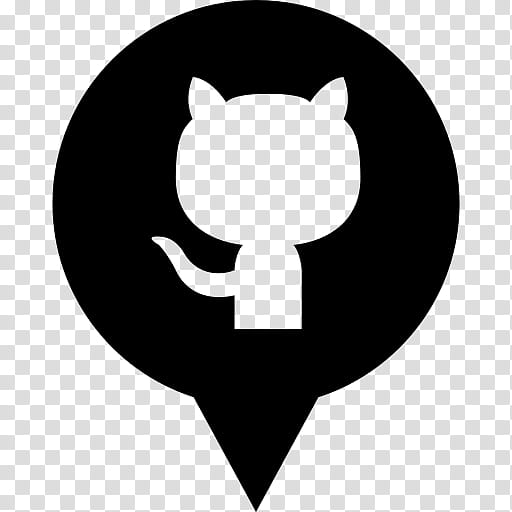 Cat Icon, Github, Logo, Computer, Icon Design, Source Code, Cartoon, Silhouette transparent background PNG clipart
