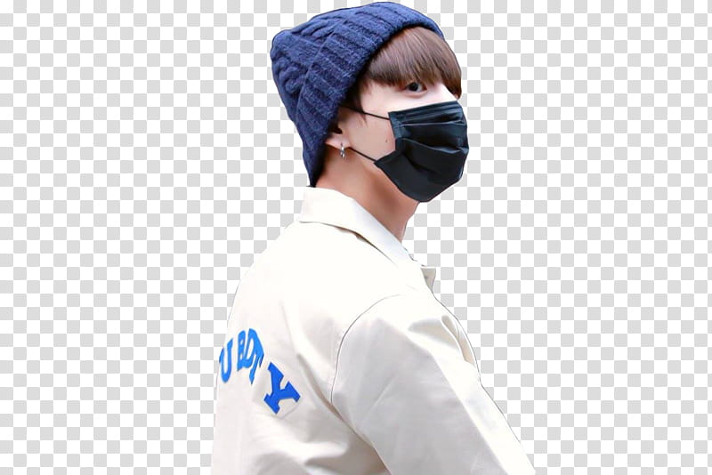 Jungkook, man wearing mouth mask transparent background PNG clipart