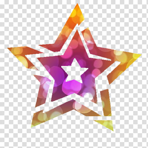 purple and yellow star artwork transparent background PNG clipart