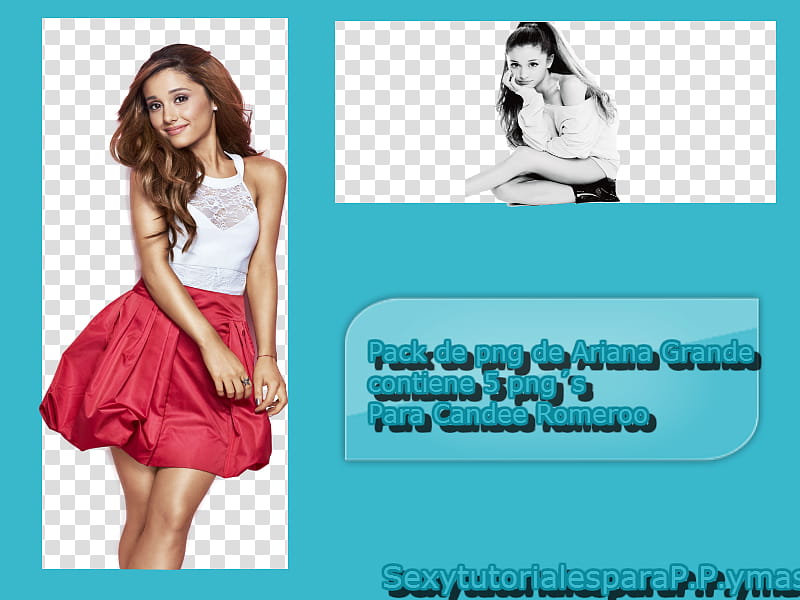 Ariana Grande para Candee Romeroo transparent background PNG clipart