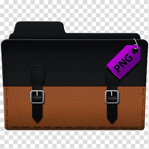 Briefcase Folders, brown and black file folder illustration transparent background PNG clipart