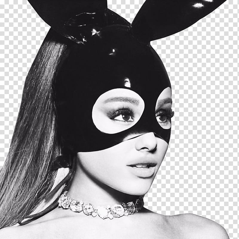 Ariana Grande Dangerous Woman, woman with black mask transparent background PNG clipart