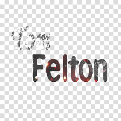 Texto tom felton transparent background PNG clipart