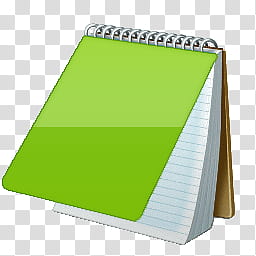 NotePad Icons, notepad green transparent background PNG clipart