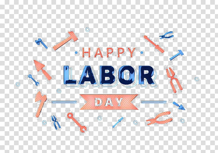 Labor Day Vintage, Pop Art, Retro, Drawing, Labour Day, Holiday, Text, Blue transparent background PNG clipart