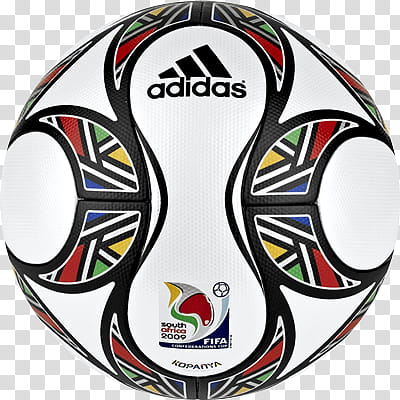 world Cup League Icons balls, Kopanya OMB, white and multicolored Adidas volley ball transparent background PNG clipart