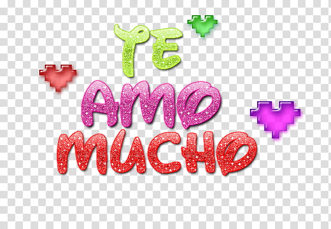 varios, te amo mucho text transparent background PNG clipart