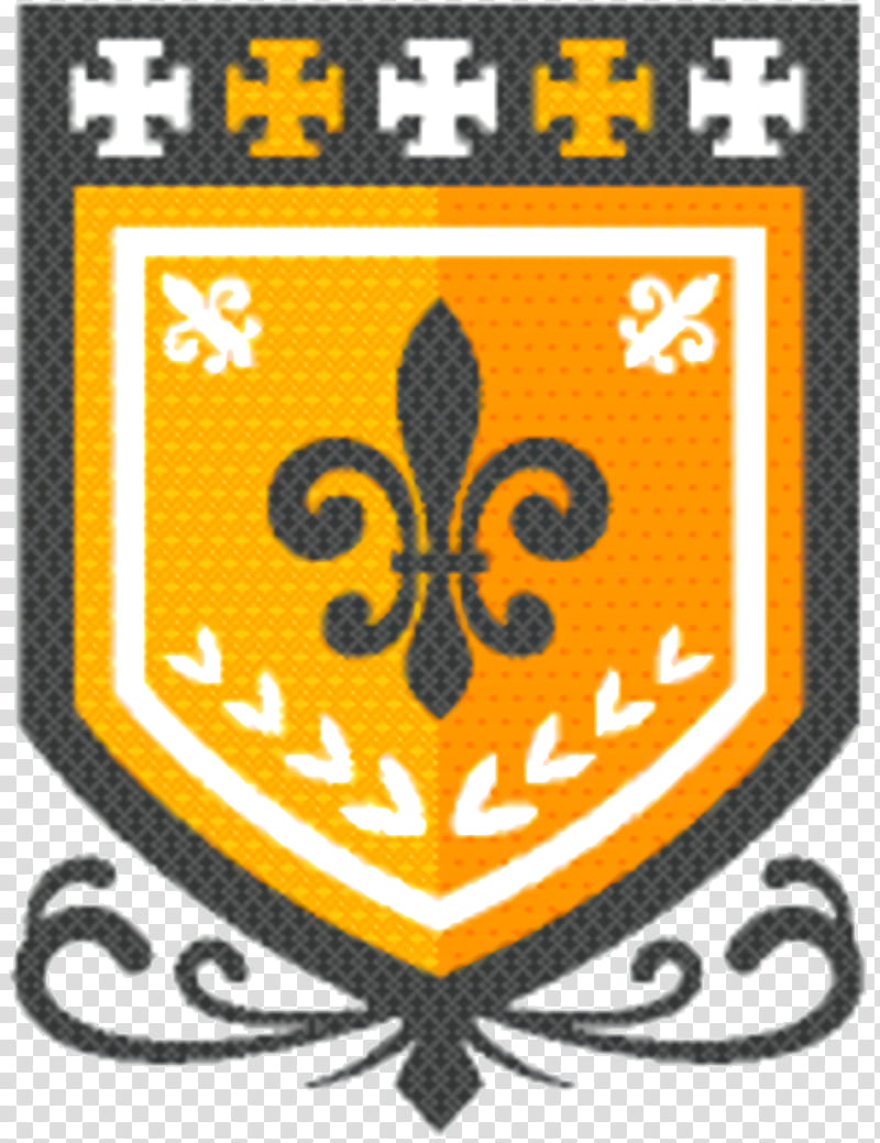Emblem Emblem, Logo, Yellow, Fleurdelis, Line, Meter, Crest, Symbol transparent background PNG clipart