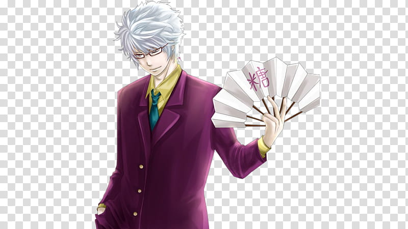 sakata gintoki gintama, male anime character transparent background PNG clipart