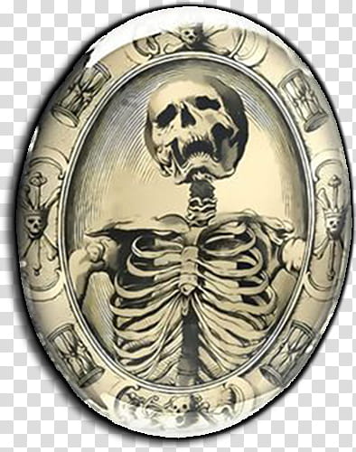 Bizarre Victorian collection, skeleton decorative plate transparent background PNG clipart