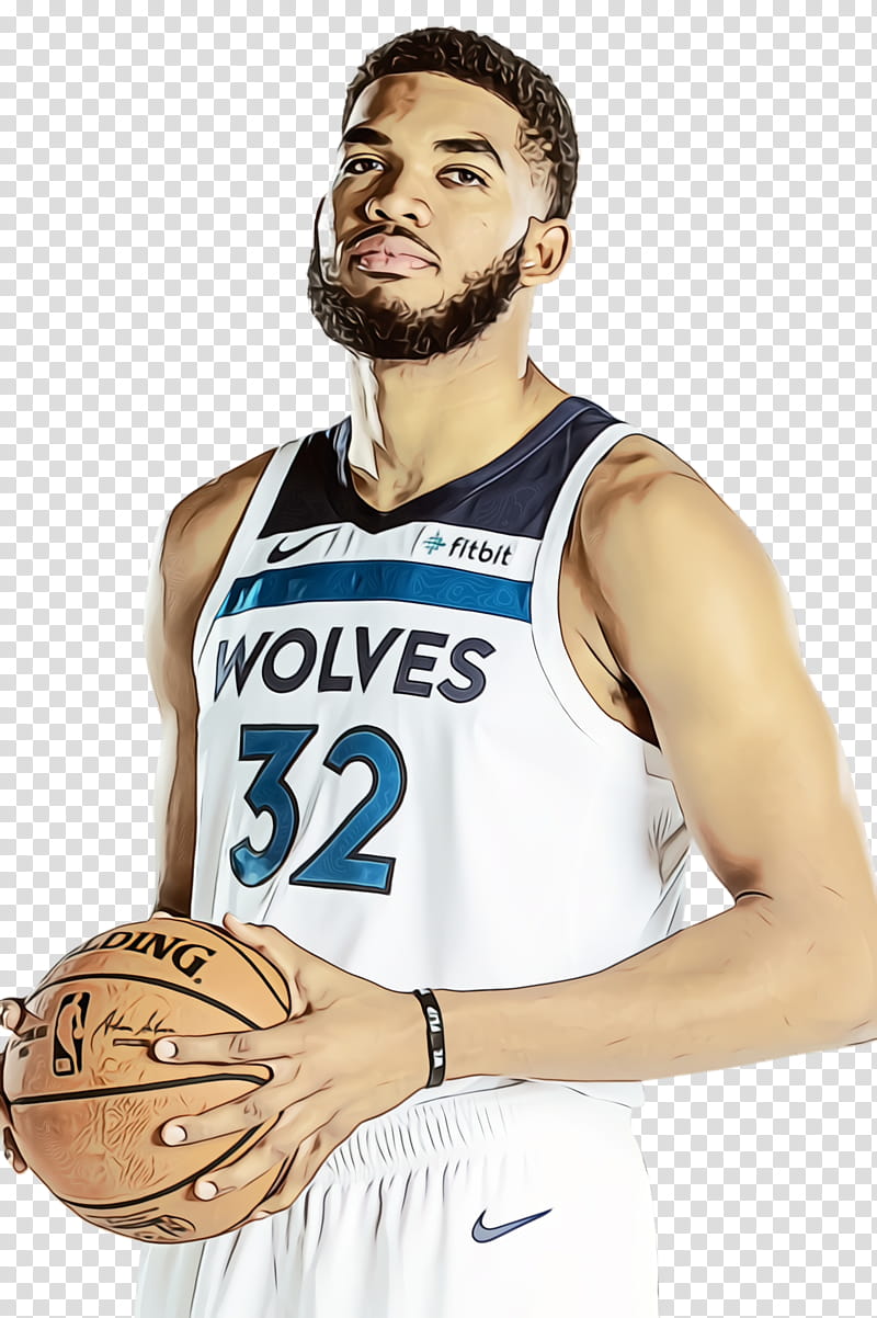 Karl-Anthony Towns, Watercolor, Paint, Wet Ink, Karlanthony Towns, Minnesota Timberwolves, Basketball, Nba transparent background PNG clipart