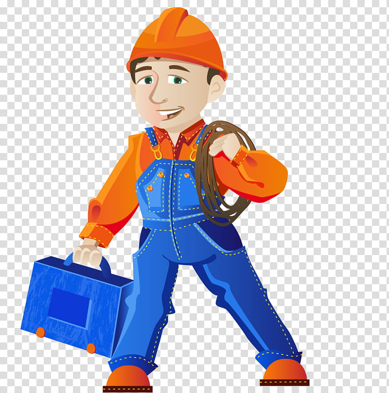 Boy, Tool, Electrician, Carpenter, Clothing, Toy, Headgear, Orange transparent background PNG clipart