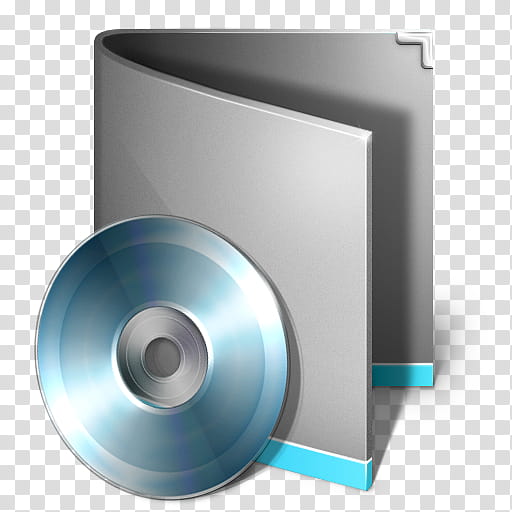 Antares Complete , Folder Music, gray disc and folder computer icon transparent background PNG clipart