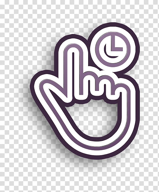 finger icon gesture icon hand icon, Hold Icon, One Icon, Tap Icon, Line, Logo, Symbol transparent background PNG clipart