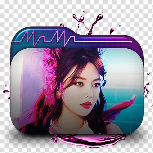 SNSD Mr Mr Official Teasers Folder Icon , Sooyoung , Girls Generation So Young in white top with red lips transparent background PNG clipart