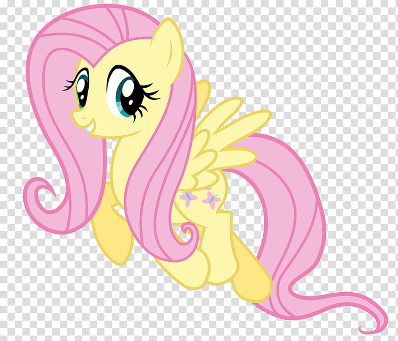 Fluttershy Yoo Hoo, yellow and pink My Little Pony character illustration transparent background PNG clipart