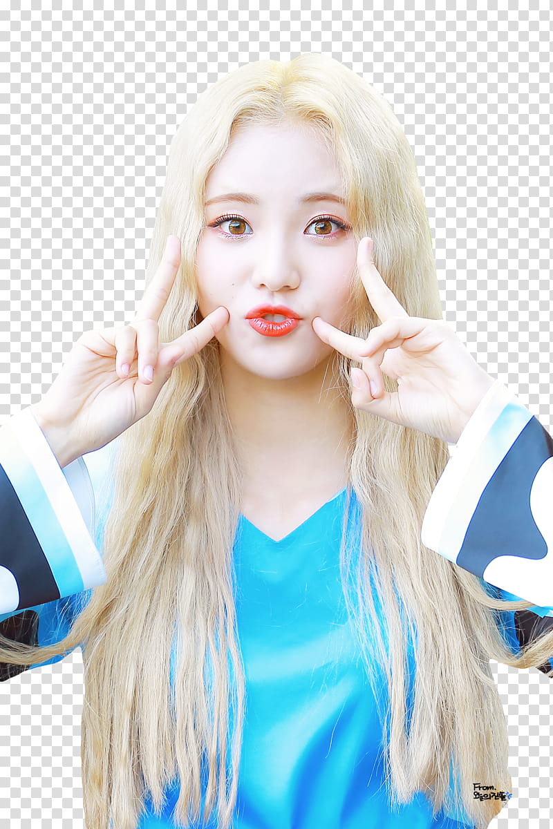 JinSoul LOONA, woman wearing long-sleeved top transparent background PNG clipart