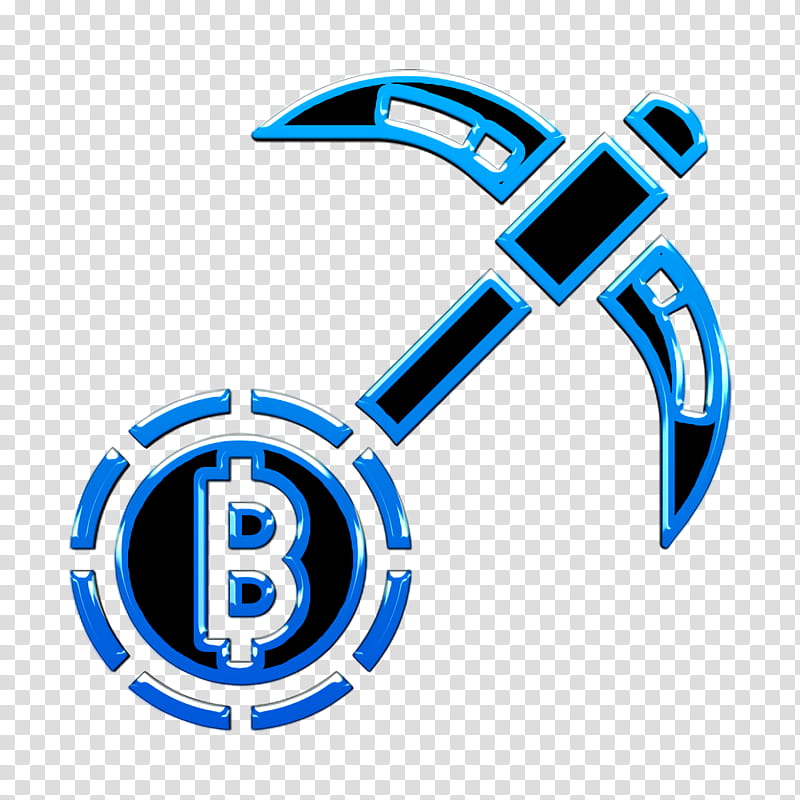 Blockchain icon Mining icon Bitcoin icon, Logo, Electric Blue, Symbol transparent background PNG clipart