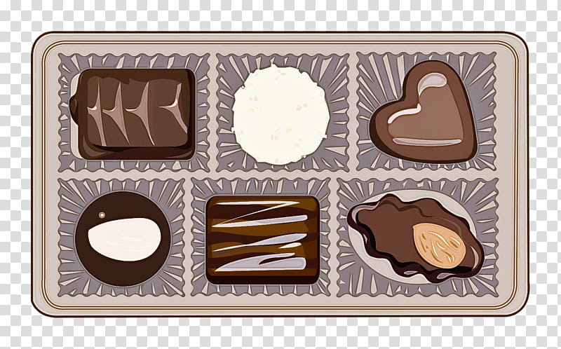 Chocolate, Giri Choco, Food, Praline, Brown, Cuisine, Honmei Choco, Confectionery transparent background PNG clipart