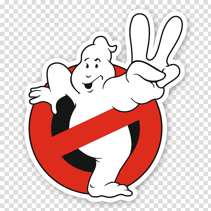 Decal Bumper sticker Ghostbusters Slimer, Wall Decal, Film, Proton Pack, Ghostbusters Ii, Finger, Thumb, Arm transparent background PNG clipart