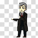 BBC Sherlock Lestrade Shimeji, black and gray metal tool transparent background PNG clipart