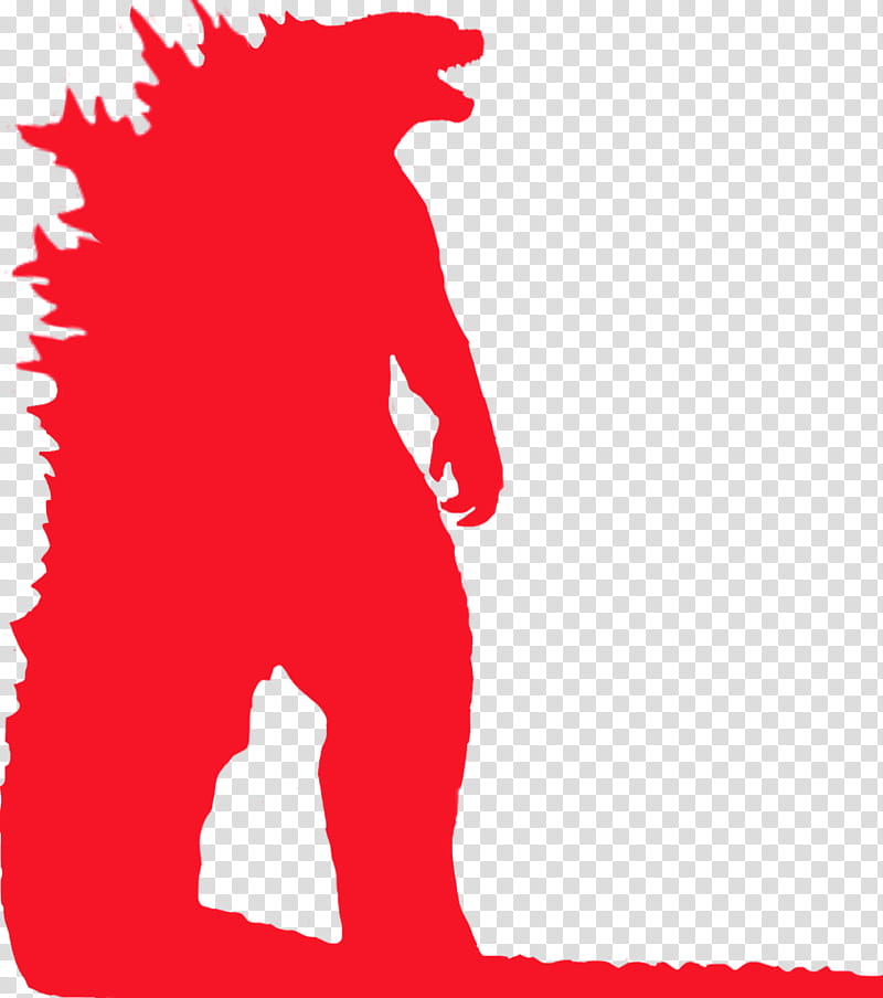 Godzilla Silhouette render  transparent background PNG clipart