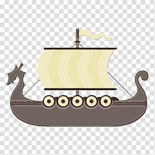 viking ships boat vehicle watercraft longship, Watercolor, Paint, Wet Ink, Sailboat, Boating transparent background PNG clipart