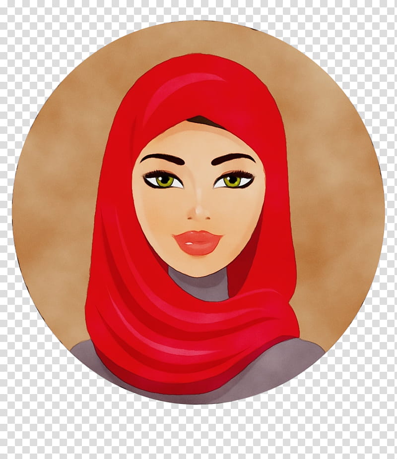 Hijab, Woman, Drawing, Face, Cheek, Plate, Turban transparent background PNG clipart