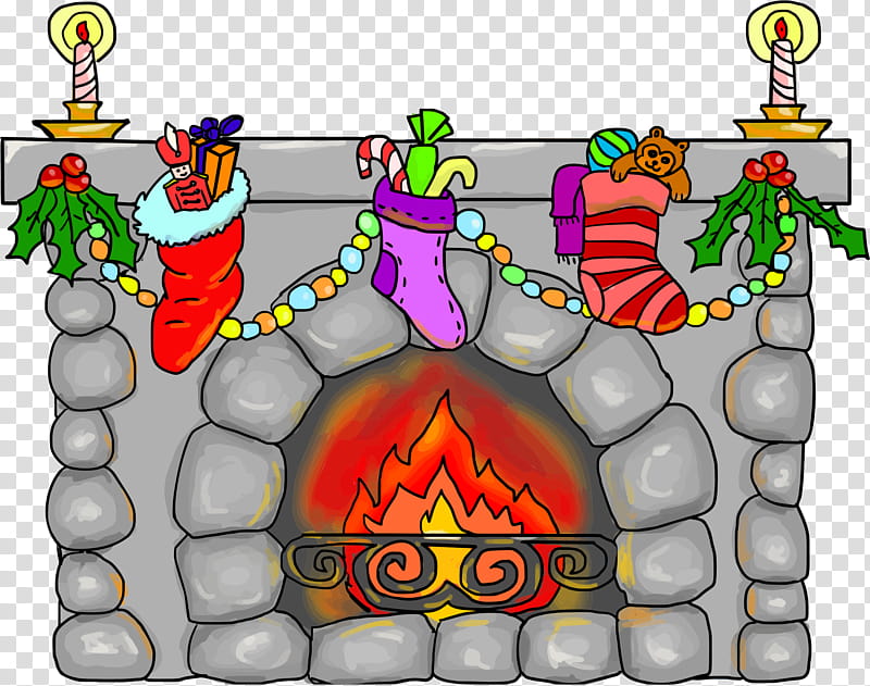 Christmas Tree, Christmas Day, Santa Claus, Fireplace, Christmas ings, Chimney, Christmas Village transparent background PNG clipart