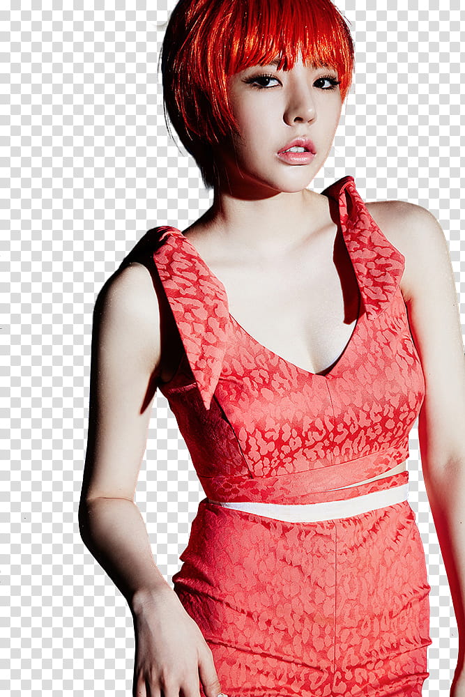 Girls Generation Lion Heart P, SNSD Seoyhun wearing red top and skirt transparent background PNG clipart
