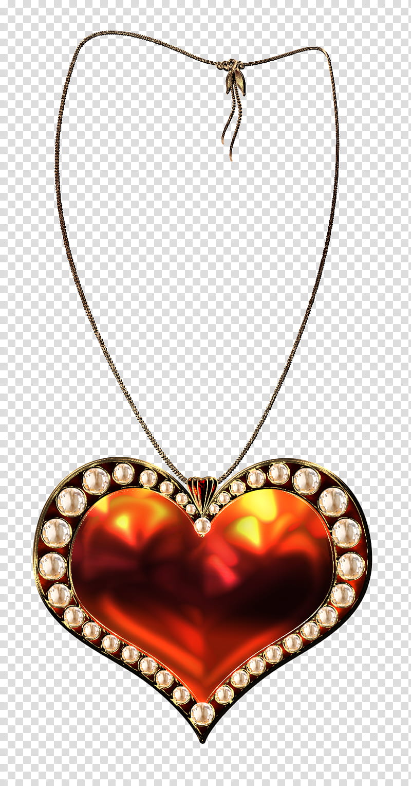 Set jewelry hearts, gold and diamond studded pendant transparent background PNG clipart