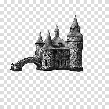 Castle and Ruins Brushes, gray concrete castle illustration transparent background PNG clipart