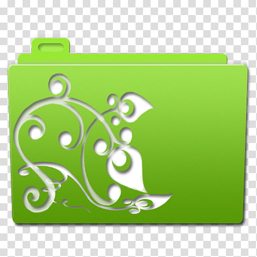 In Bloom, green folder icon transparent background PNG clipart