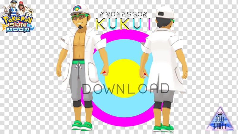 MMD, Professor Kukui (POKEMON SUN/MOON)-! transparent background PNG clipart