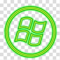 Windows logo Kolor Icon, , neon-green Microsoft Windows logo ball icon transparent background PNG clipart